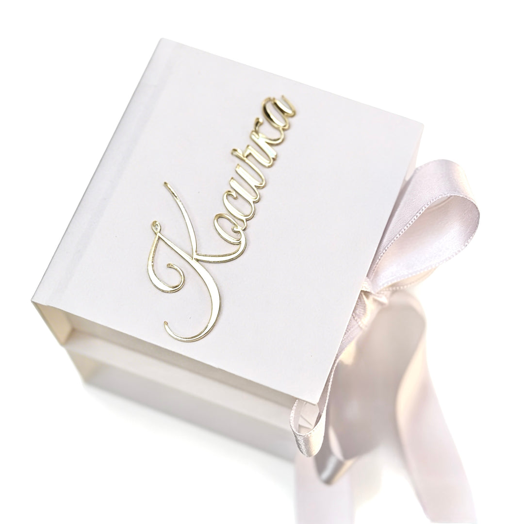 Baptism Hair Keepsake Box with Acrylic Detail